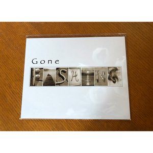 8x10 Fishing Alphabet Art Photograph